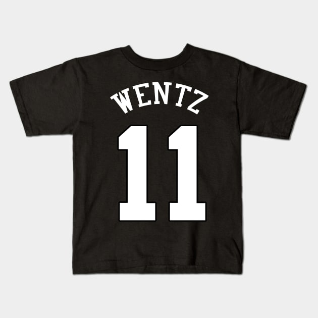 Carson Wentz Kids T-Shirt by Cabello's